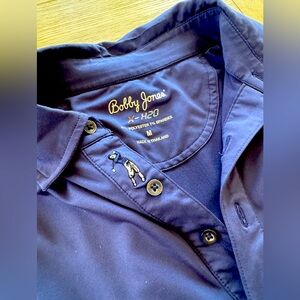 Bobby Jones - Men’s Navy Blue Short-sleeve Golf Shirt Size M
